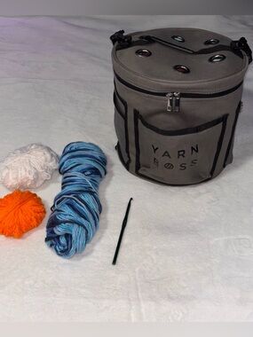 Yarn Boss Crochet Project Organizer with Yarn and Knitting Needle Included